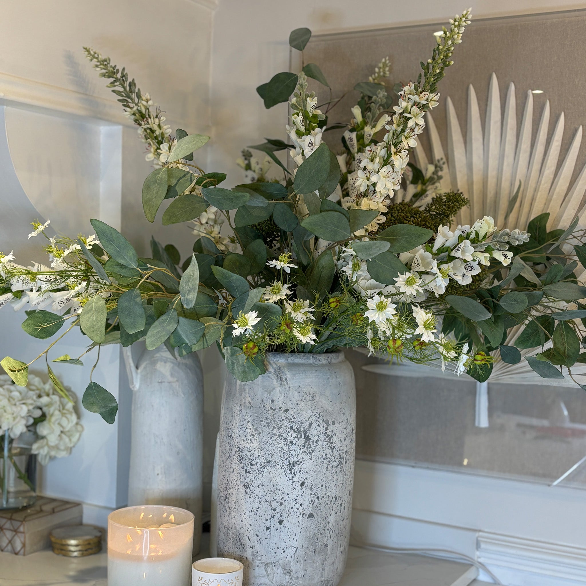 White Wild Foxglove Stem - Pack of 6